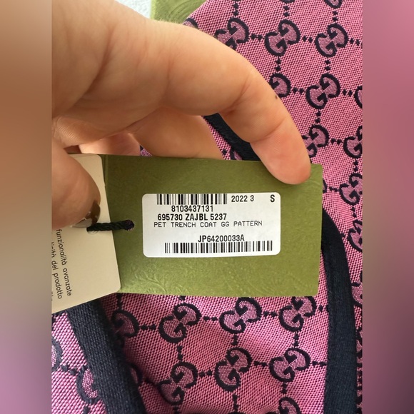 Gucci Dog GG Trench Coat, Size S, NWT - Picture 4 of 10